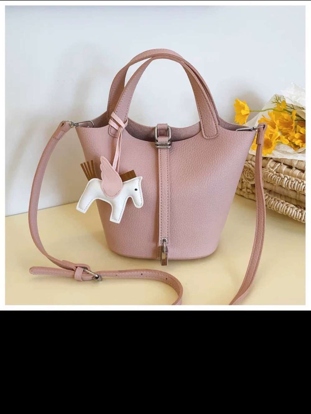 Classic Women's Top-Handle Tote Bag in Dusty Pink